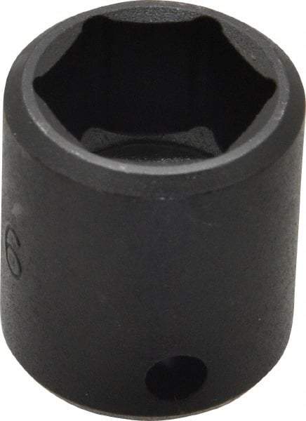 Proto - 3/8" Drive 11/16" Standard Impact Socket - 6 Points, 1-3/32" OAL - Apex Tool & Supply