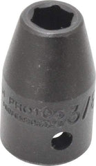 Proto - 1/2" Drive 3/8" Standard Impact Socket - 6 Points, 1-1/2" OAL - Apex Tool & Supply