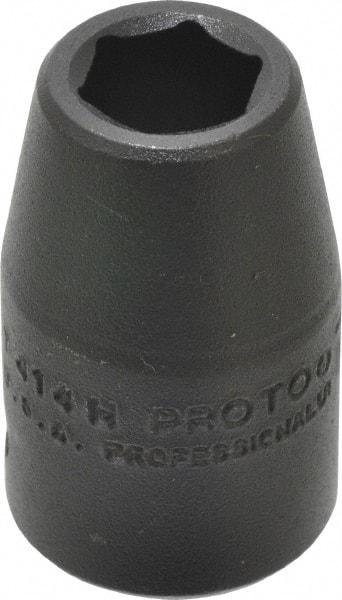 Proto - 1/2" Drive 7/16" Standard Impact Socket - 6 Points, 1-1/2" OAL - Apex Tool & Supply