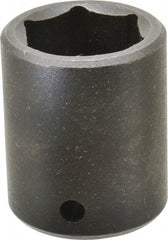 Proto - 1/2" Drive 1" Standard Impact Socket - 6 Points, 1-3/4" OAL - Apex Tool & Supply