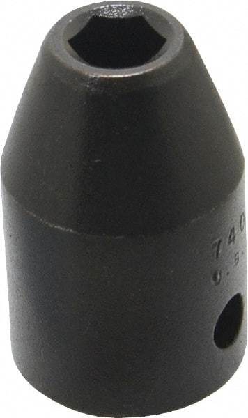Proto - 1/2" Drive 8mm Standard Impact Socket - 6 Points, 1-1/2" OAL - Apex Tool & Supply