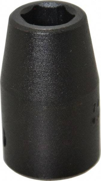Proto - 1/2" Drive 12mm Standard Impact Socket - 6 Points, 1-1/2" OAL - Apex Tool & Supply