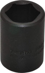 Proto - 1/2" Drive 19mm Standard Impact Socket - 6 Points, 1-1/2" OAL - Apex Tool & Supply