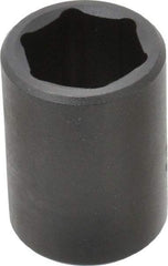 Proto - 1/2" Drive 21mm Standard Impact Socket - 6 Points, 1-39/64" OAL - Apex Tool & Supply