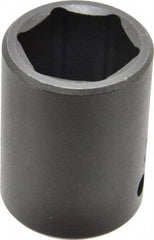 Proto - 1/2" Drive 23mm Standard Impact Socket - 6 Points, 1-39/64" OAL - Apex Tool & Supply