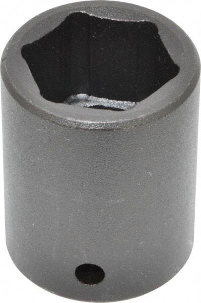 Proto - 1/2" Drive 25mm Standard Impact Socket - 6 Points, 1-3/4" OAL - Apex Tool & Supply