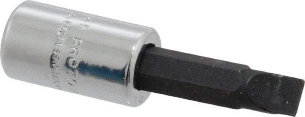 Proto - Screwdriver & Drag Link Sockets Type: Slotted Screwdriver Socket Drive Size (Inch): 1/4 - Apex Tool & Supply