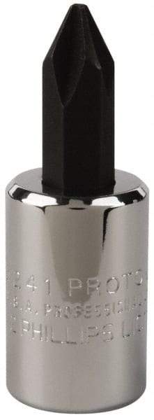 Proto - Screwdriver & Drag Link Sockets Type: Phillips Screwdriver Socket Drive Size (Inch): 3/8 - Apex Tool & Supply