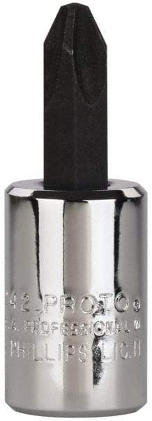 Proto - Screwdriver & Drag Link Sockets Type: Phillips Screwdriver Socket Drive Size (Inch): 3/8 - Apex Tool & Supply