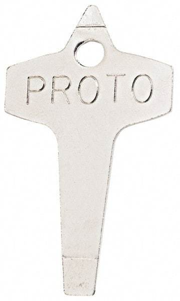 Proto - Key Ring Slotted Screwdriver - Round Shank, Gripless Handle - Apex Tool & Supply