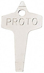 Proto - Key Ring Slotted Screwdriver - Round Shank, Gripless Handle - Apex Tool & Supply