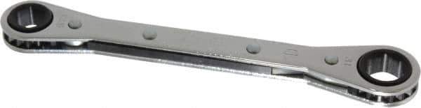 Proto - 3/8" x 7/16" 6 Point Ratcheting Box Wrench - Double End, 5-1/2" OAL, Steel - Apex Tool & Supply