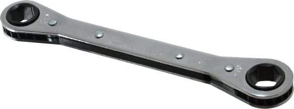 Proto - 1/2" x 9/16" 6 Point Ratcheting Box Wrench - Double End, 6-3/4" OAL, Steel - Apex Tool & Supply