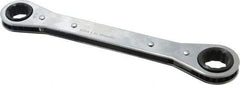 Proto - 5/8" x 11/16" 12 Point Ratcheting Box Wrench - Double End, 8-3/32" OAL, Steel - Apex Tool & Supply