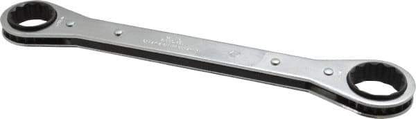 Proto - 13/16" x 15/16" 12 Point Ratcheting Box Wrench - Double End, 9-1/4" OAL, Steel - Apex Tool & Supply