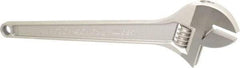Proto - 1-11/16" Jaw Capacity, 15" Standard Adjustable Wrench - Steel, Chrome Finish - Apex Tool & Supply