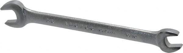 Proto - 5/16" x 3/8" Standard Open End Wrench - 5-1/8" OAL, Double End, Satin Finish, 15° Head Angle - Apex Tool & Supply