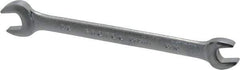 Proto - 5/16" x 3/8" Standard Open End Wrench - 5-1/8" OAL, Double End, Satin Finish, 15° Head Angle - Apex Tool & Supply