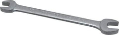 Proto - 3/8" x 7/16" Standard Open End Wrench - 5-3/4" OAL, Double End, Satin Finish, 15° Head Angle - Apex Tool & Supply