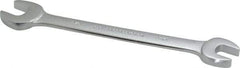 Proto - 9/16" x 5/8" Standard Open End Wrench - 7-5/8" OAL, Double End, Satin Finish, 15° Head Angle - Apex Tool & Supply