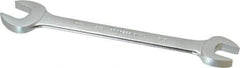 Proto - 5/8" x 3/4" Standard Open End Wrench - 8-9/16" OAL, Double End, Satin Finish, 15° Head Angle - Apex Tool & Supply