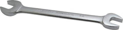 Proto - 5/8" x 11/16" Standard Open End Wrench - 8-1/4" OAL, Double End, Satin Finish, 15° Head Angle - Apex Tool & Supply