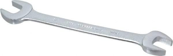 Proto - 11/16" x 3/4" Standard Open End Wrench - 8-7/8" OAL, Double End, Satin Finish, 15° Head Angle - Apex Tool & Supply