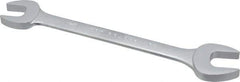 Proto - 3/4" x 7/8" Standard Open End Wrench - 9-1/2" OAL, Double End, Satin Finish, 15° Head Angle - Apex Tool & Supply
