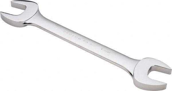Proto - 1-7/8" x 2" Standard Open End Wrench - 20" OAL, Double End, Satin Finish, 15° Head Angle - Apex Tool & Supply