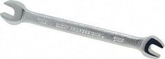 Proto - 6mm x 7mm Standard Open End Wrench - 4-1/2" OAL, Double End, Satin Finish, 15° Head Angle - Apex Tool & Supply