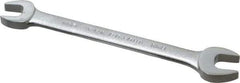 Proto - 12mm x 13mm Standard Open End Wrench - 6-3/8" OAL, Double End, Satin Finish, 15° Head Angle - Apex Tool & Supply