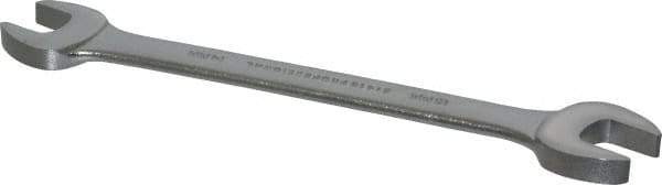 Proto - 14mm x 15mm Standard Open End Wrench - 7-19/32" OAL, Double End, Satin Finish, 15° Head Angle - Apex Tool & Supply