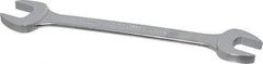 Proto - 24mm x 26mm Standard Open End Wrench - 11-3/8" OAL, Double End, Satin Finish, 15° Head Angle - Apex Tool & Supply