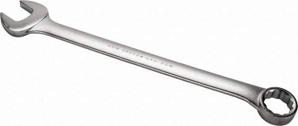 Proto - 2-3/16" 12 Point Offset Combination Wrench - 15° Offset Angle, 29-1/2" OAL, Steel, Satin Finish - Apex Tool & Supply
