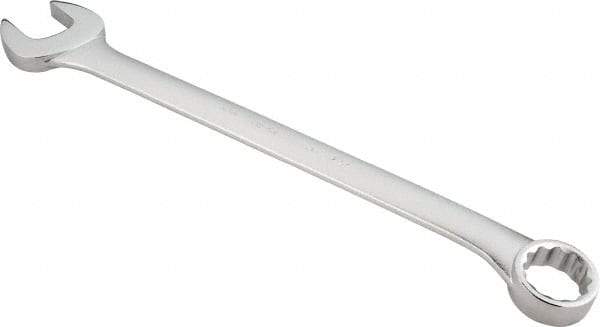 Proto - 2-1/4" 12 Point Offset Combination Wrench - 15° Offset Angle, 29-1/2" OAL, Steel, Satin Finish - Apex Tool & Supply