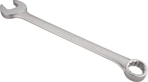 Proto - 2-3/8" 12 Point Offset Combination Wrench - 15° Offset Angle, 31-1/2" OAL, Steel, Satin Finish - Apex Tool & Supply