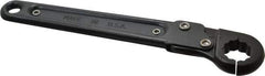 Proto - 5/8", Black Finish, Ratcheting Flare Nut Wrench - 12 Points, 7-1/4" OAL, Steel, Single End Head - Apex Tool & Supply