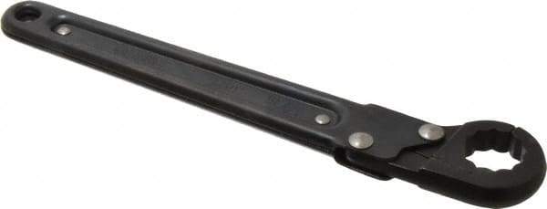 Proto - 13/16", Black Finish, Ratcheting Flare Nut Wrench - 12 Points, 9-3/8" OAL, Steel, Single End Head - Apex Tool & Supply