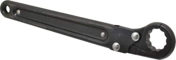 Proto - 7/8", Black Finish, Ratcheting Flare Nut Wrench - 12 Points, 9-3/8" OAL, Steel, Single End Head - Apex Tool & Supply
