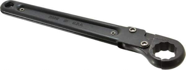 Proto - 15/16", Black Finish, Ratcheting Flare Nut Wrench - 12 Points, 9-3/8" OAL, Steel, Single End Head - Apex Tool & Supply