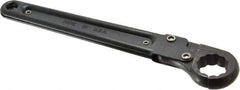 Proto - 15/16", Black Finish, Ratcheting Flare Nut Wrench - 12 Points, 9-3/8" OAL, Steel, Single End Head - Apex Tool & Supply