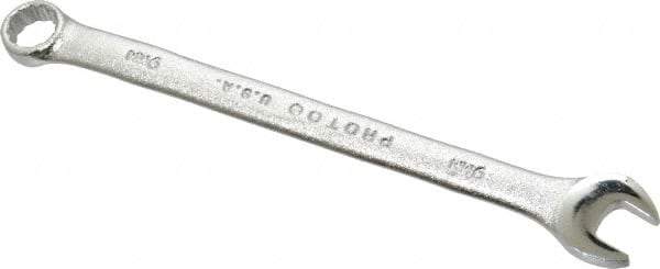 Proto - 9mm 12 Point Offset Combination Wrench - 15° Offset Angle, 5-21/32" OAL, Steel, Satin Finish - Apex Tool & Supply