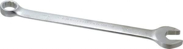 Proto - 23mm 12 Point Combination Wrench - 15° Offset Angle, 12-7/8" OAL, Steel, Satin Finish - Apex Tool & Supply