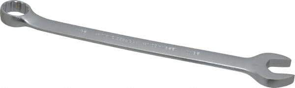 Proto - 28mm 12 Point Combination Wrench - 15° Offset Angle, 14-7/8" OAL, Steel, Satin Finish - Apex Tool & Supply