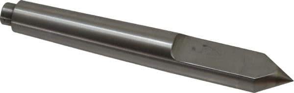 Riten - 3/4" Head Diam, Carbide-Tipped Steel Standard Point Half Dead Center - Jarno 6 Taper, 3/4" Point Diam, 2-3/16" Point Length, 5-1/2" OAL - Apex Tool & Supply