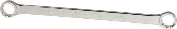 Proto - 11/16" x 3/4" 12 Point Offset Box Wrench - Double End, 11-1/8" OAL, Steel, Polished Finish, 15° Offset - Apex Tool & Supply