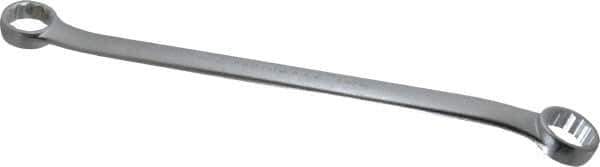 Proto - 1-7/16" x 1-1/2" 12 Point Offset Box Wrench - Double End, 22-1/4" OAL, Steel, Polished Finish, 15° Offset - Apex Tool & Supply