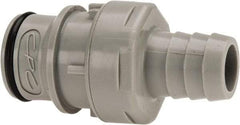 CPC Colder Products - Polypropylene Push-to-Connect Tube Male Connector - 60 Max psi, 1/2" Inside Diam, Gray - Apex Tool & Supply