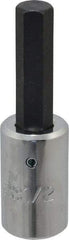 Proto - 1/2" Drive, 1/2" Hex Bit Socket - 3-5/8" OAL, 1-7/8" Bit Length - Apex Tool & Supply