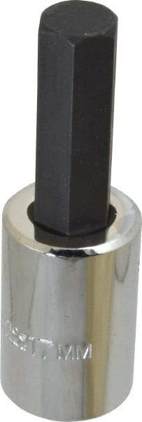 Proto - 1/2" Drive, 17mm Hex Bit Socket - 4" OAL - Apex Tool & Supply